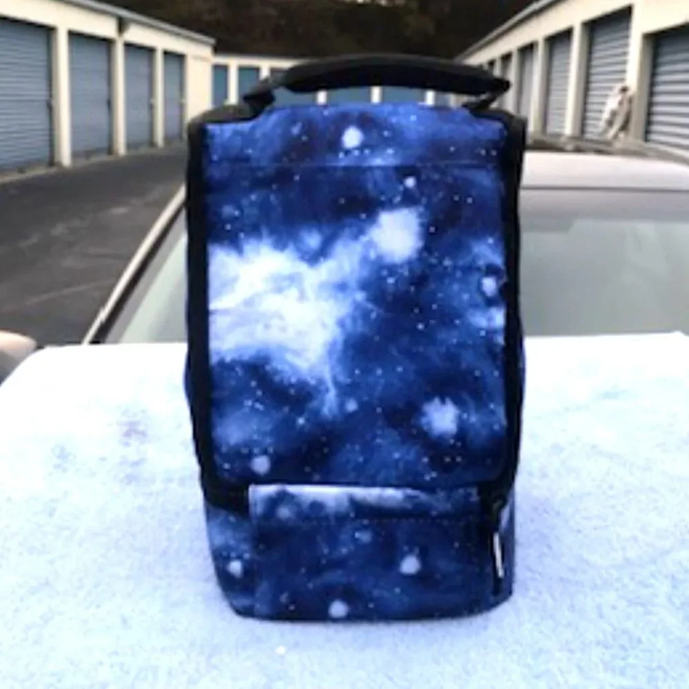 {2} Compartment Thermal Insulated Lunch Bags w/ Padded Handle {2} Pcs Artic Zone